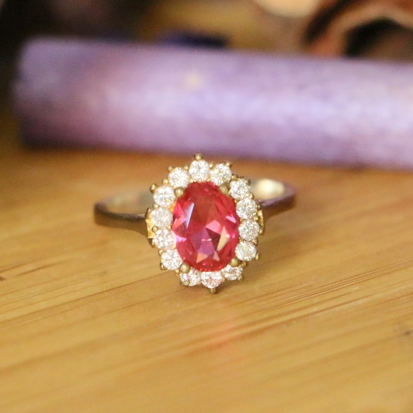 Turkish style Jewelry - 925 Sterling Silver Ruby Ring Size 6.5